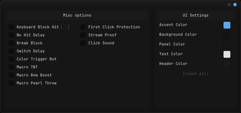 Seaware Recorder — Options diverses